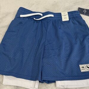 Kids Blue Mesh Shorts